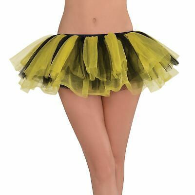 Amscan Yellow & Black Tutu U.K Size Standard RRP 7.99 CLEARANCE XL 1.99